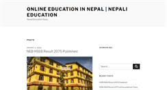 Desktop Screenshot of nepalieducation.com