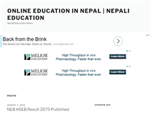 Tablet Screenshot of nepalieducation.com